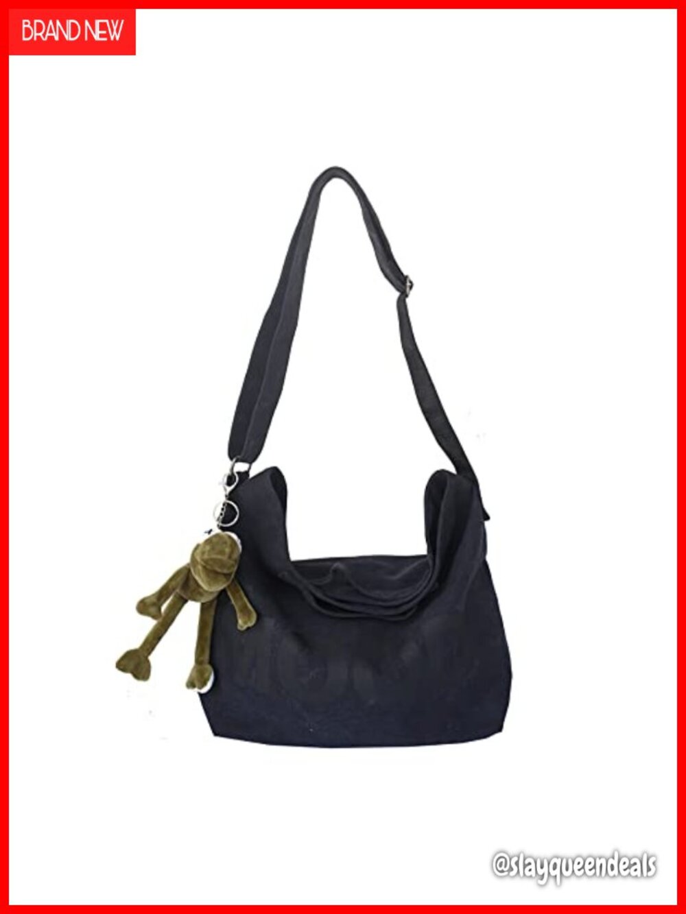 Canvas Messenger Crossbody Shoulder Bag Goth Punk Grunge Satchel